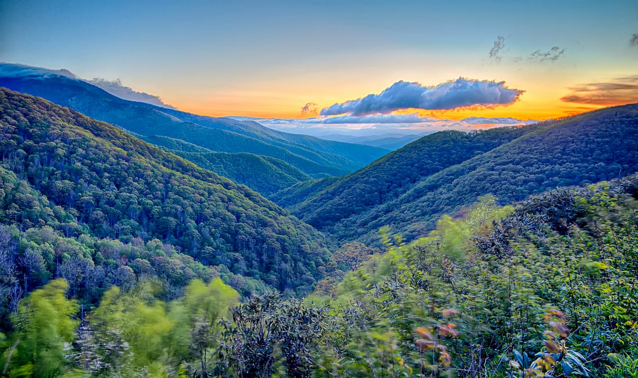 Stunning view of the Appalachian Mountains