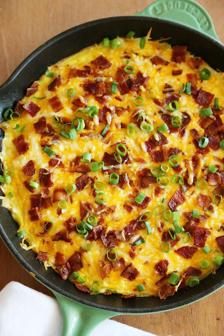 Cheesy Bacon Potato Frittata