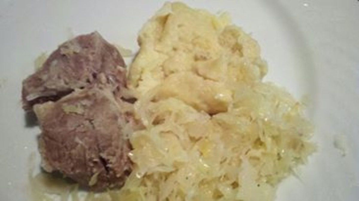 Pork and Sauerkraut With Dumplings