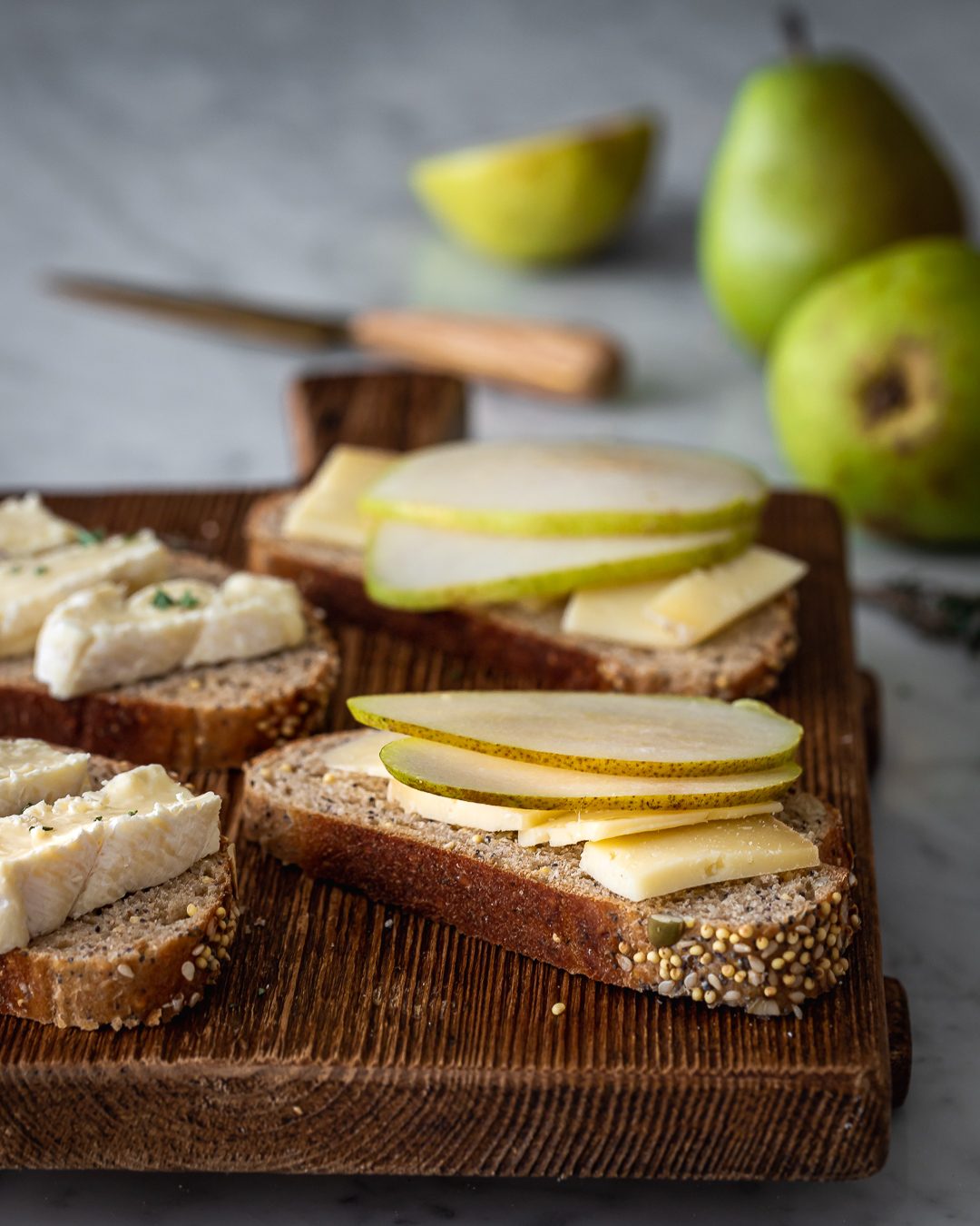 Brie & Pear Grilled Cheese Sandwich