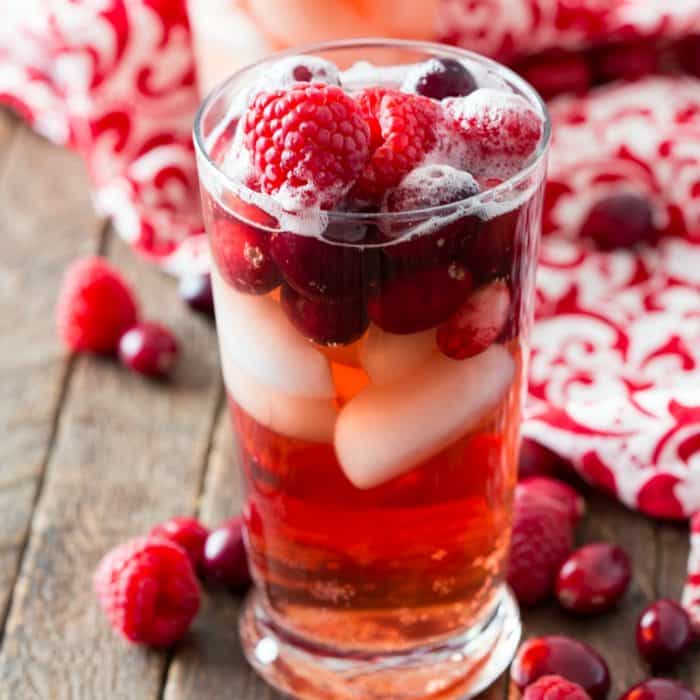Sparkling Cran-Raspberry Punch