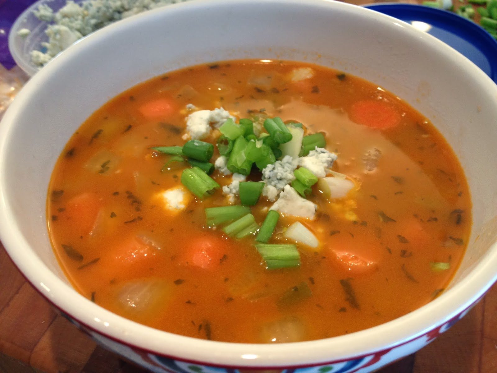Buffalo Bleu Chicken Soup