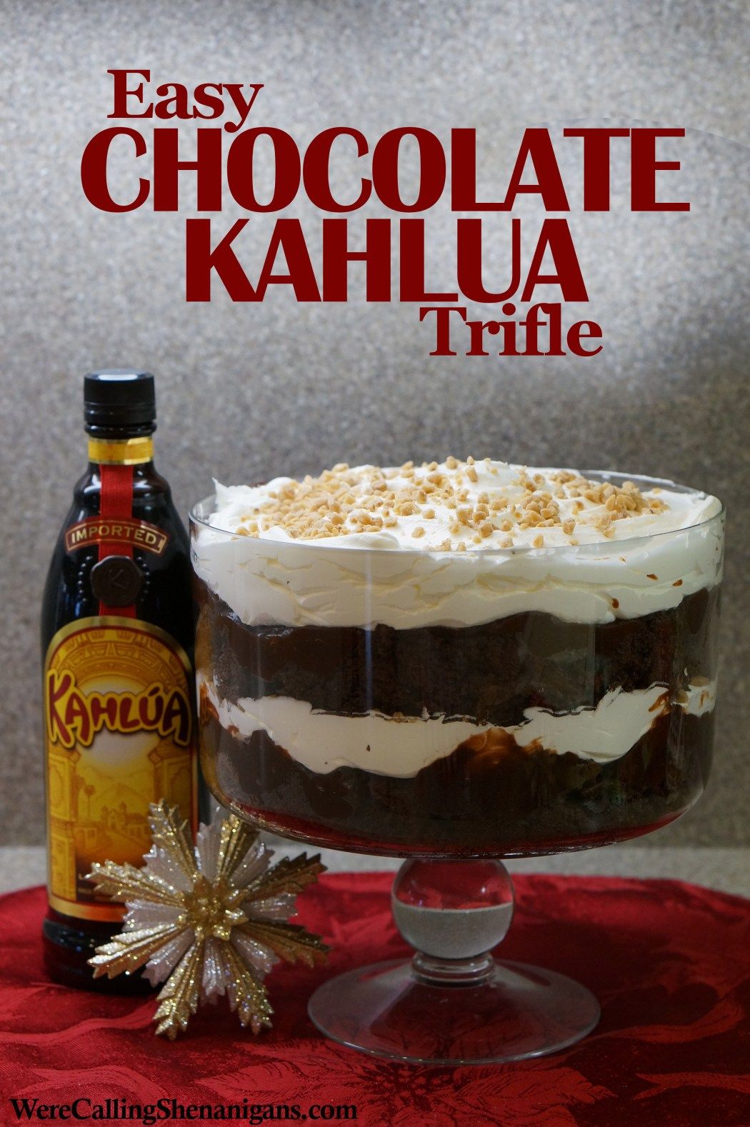 Easy Kahlua Chocolate Trifle