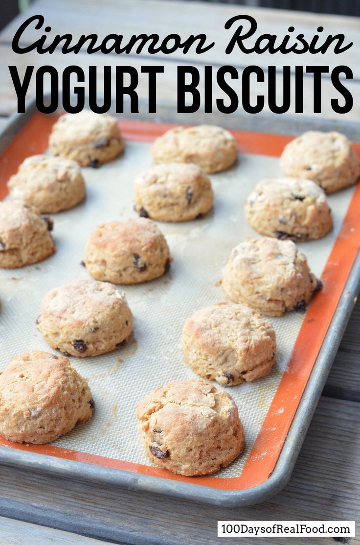 Cinnamon Raisin Yogurt Biscuits