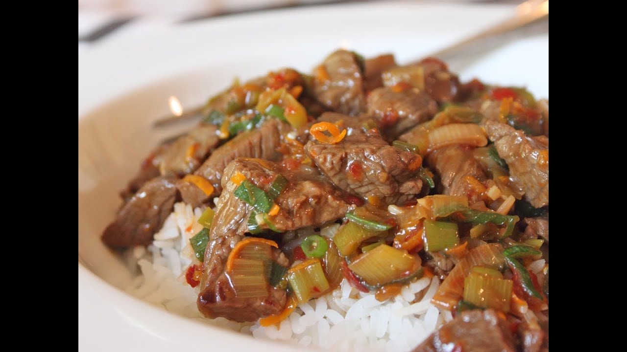 Orange Zest Beef - Quick Spicy Orange Beef