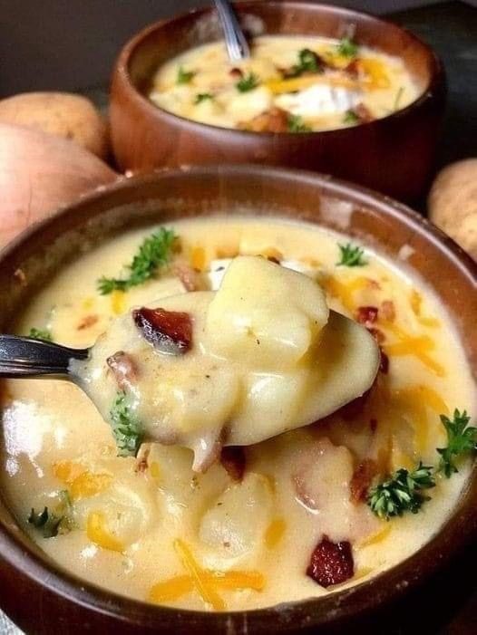 Bowl of Creamy Potato Soup