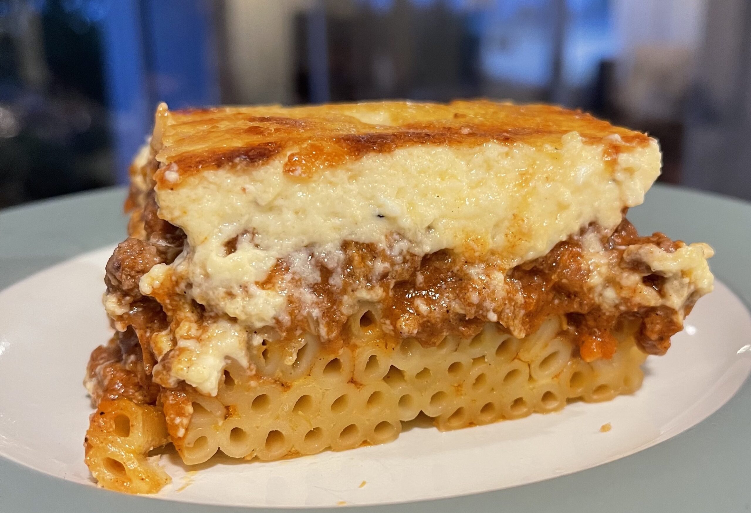 Delicious Pastitsio, a Greek baked pasta dish