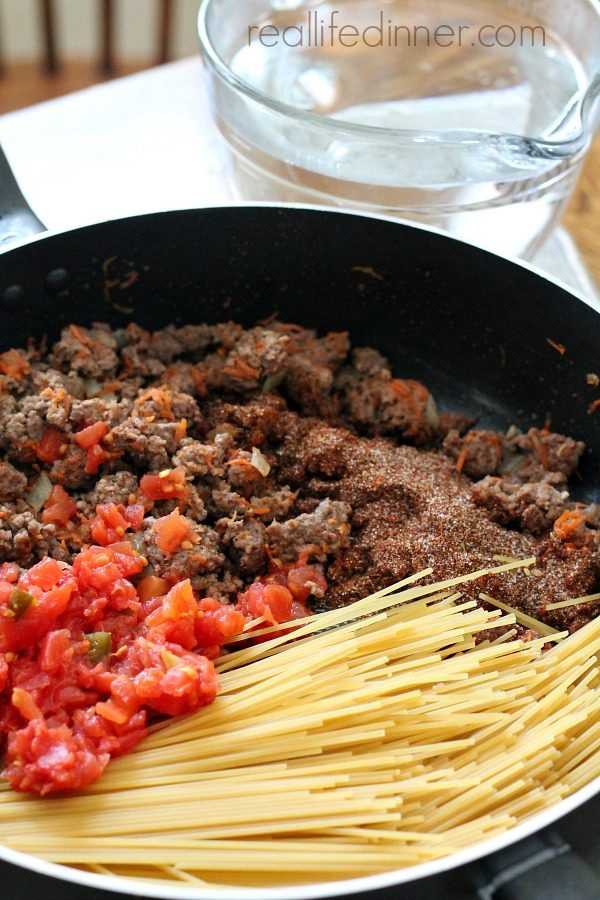 Taco Spaghetti Skillet Dinner