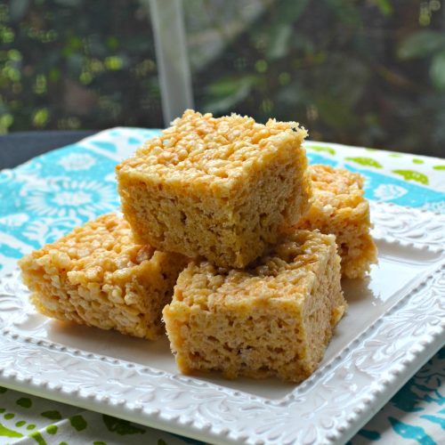 Delicious Salted Caramel Marshmallow Crispy Treats
