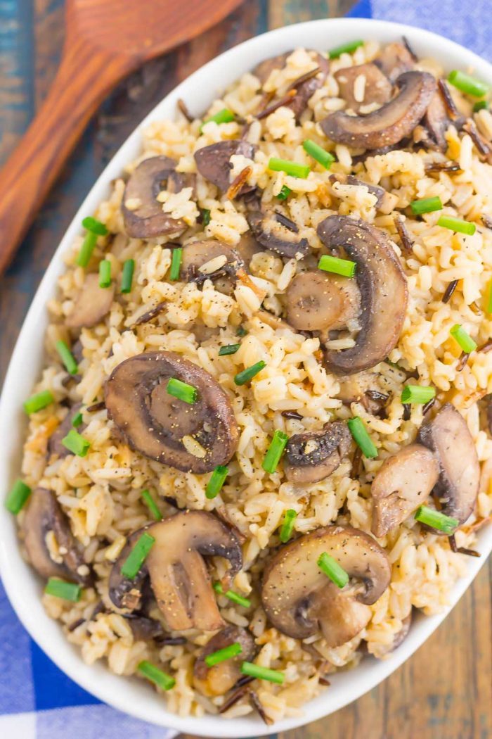 Mushroom Wild Rice Pilaf