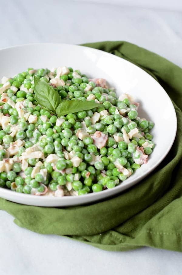 Crunchy Pea Salad with Water Chestnuts