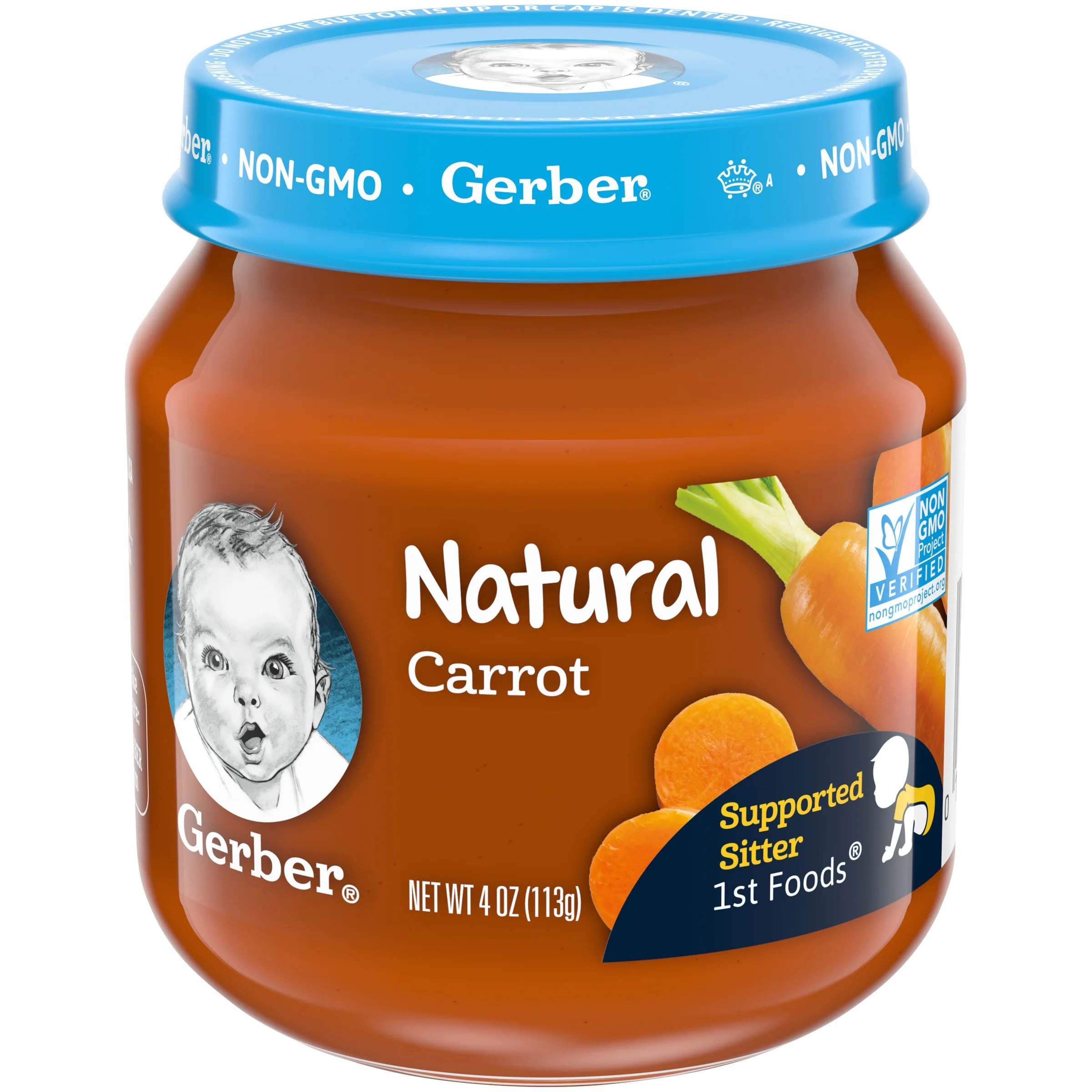 Gerber 1st Foods Natural Carrot Baby Food