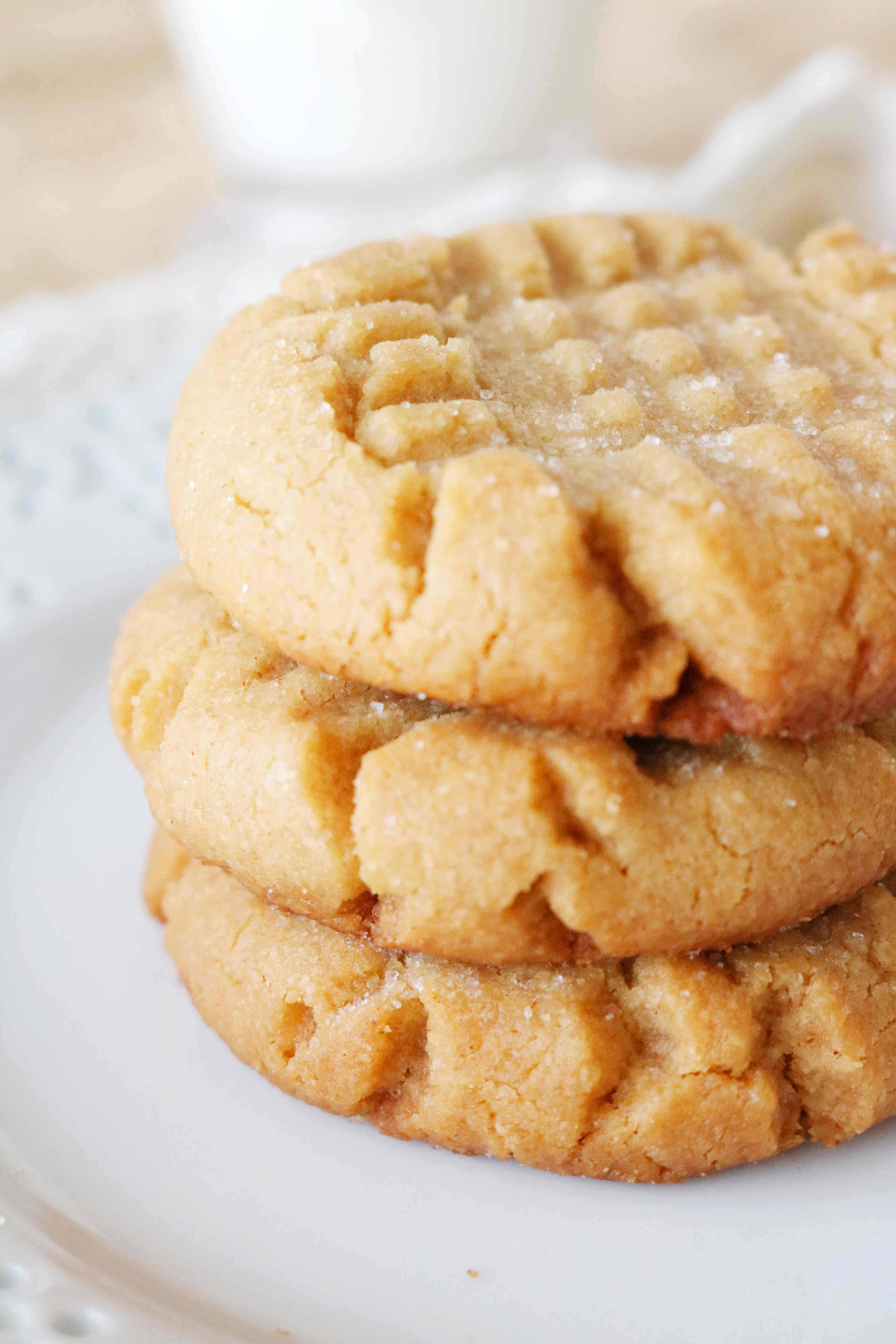 Soft Chewy Peanut Butter Cookies