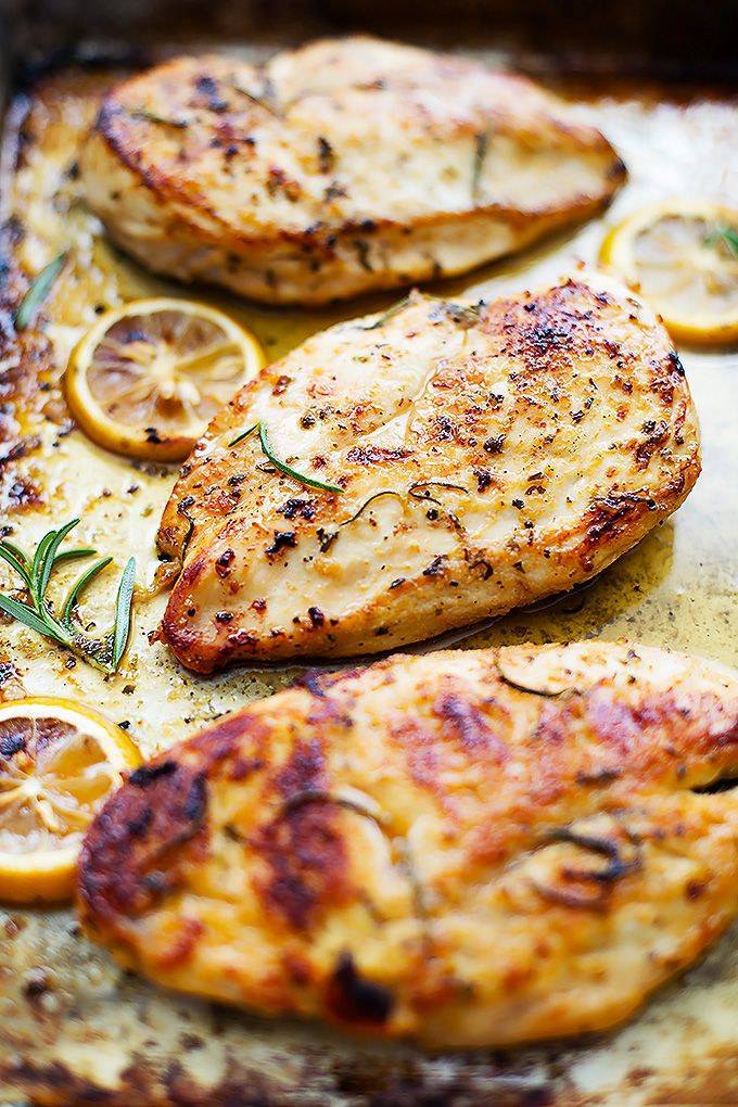 Easy healthy baked lemon chicken