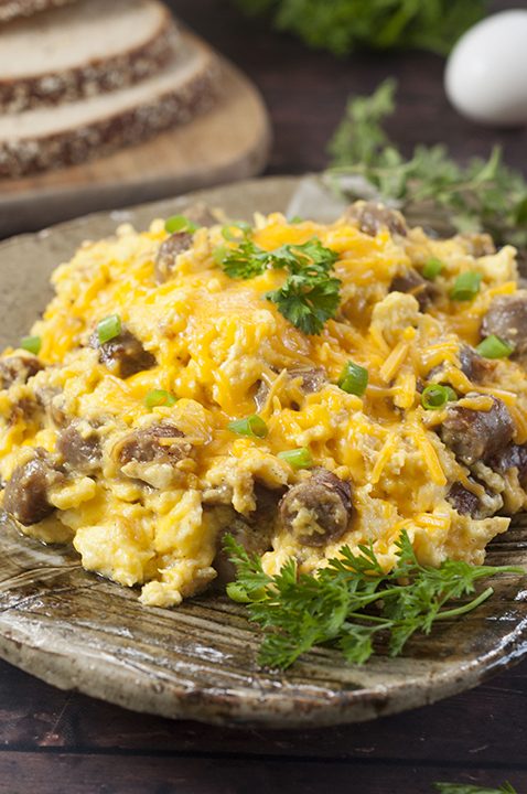 Sausage, Egg, and Cheese Scramble