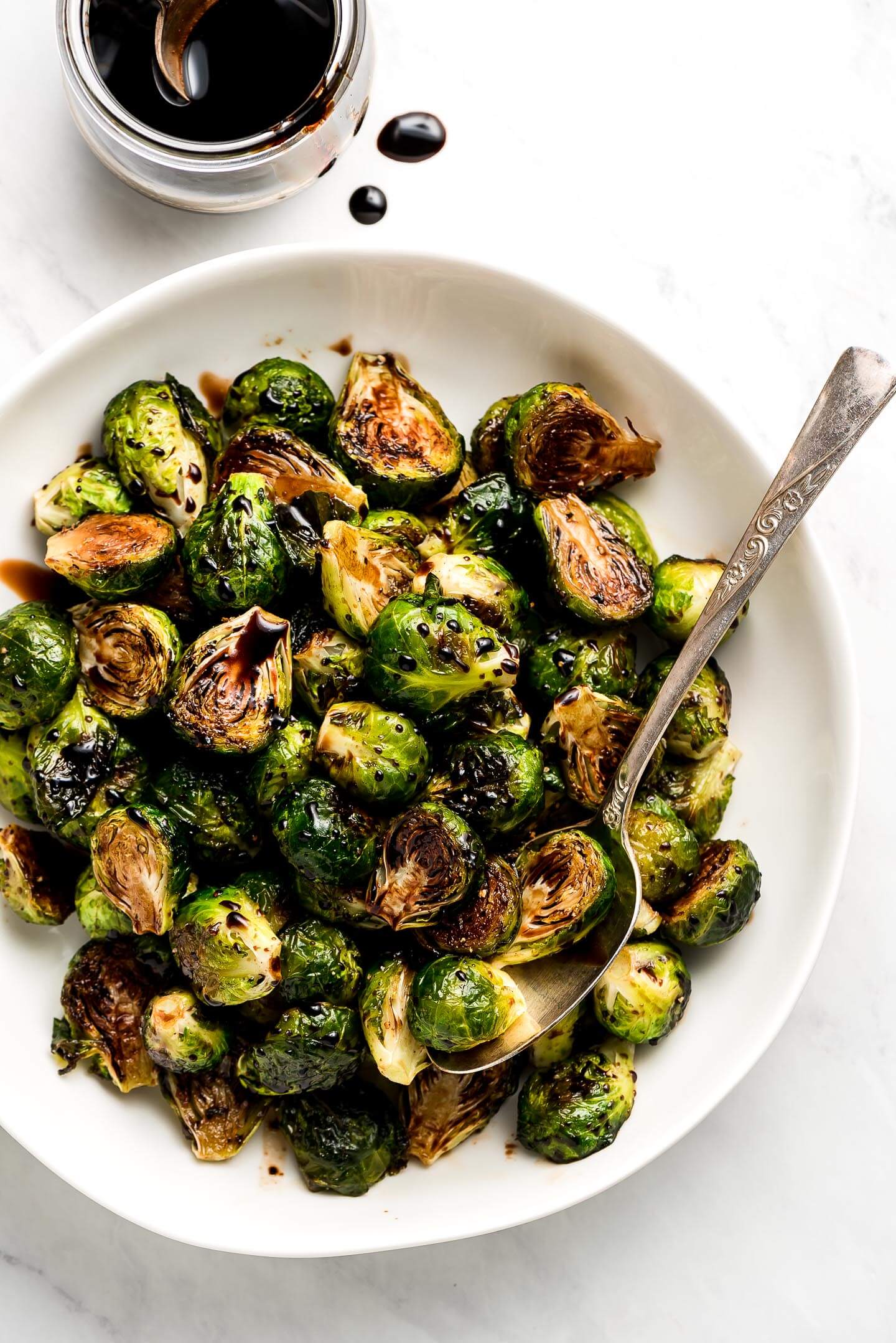 Roasted Brussels Sprouts with Balsamic Glaze