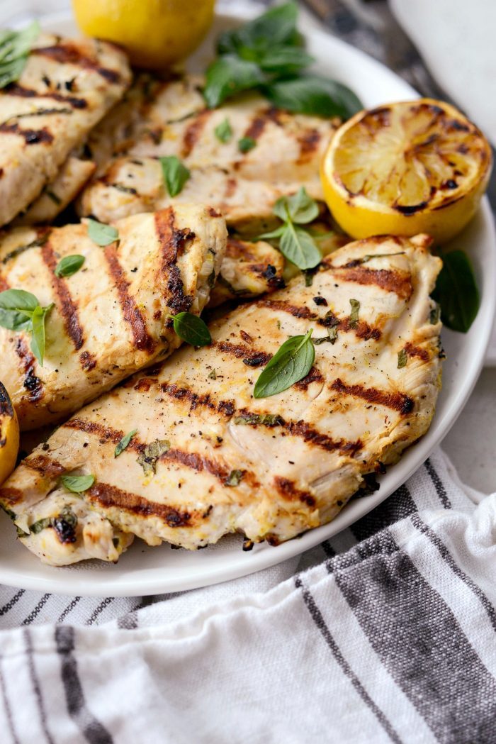 Grilled Lemon Basil Chicken