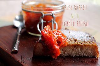 Welsh Rarebit with Tomato Relish by Steven Dolby