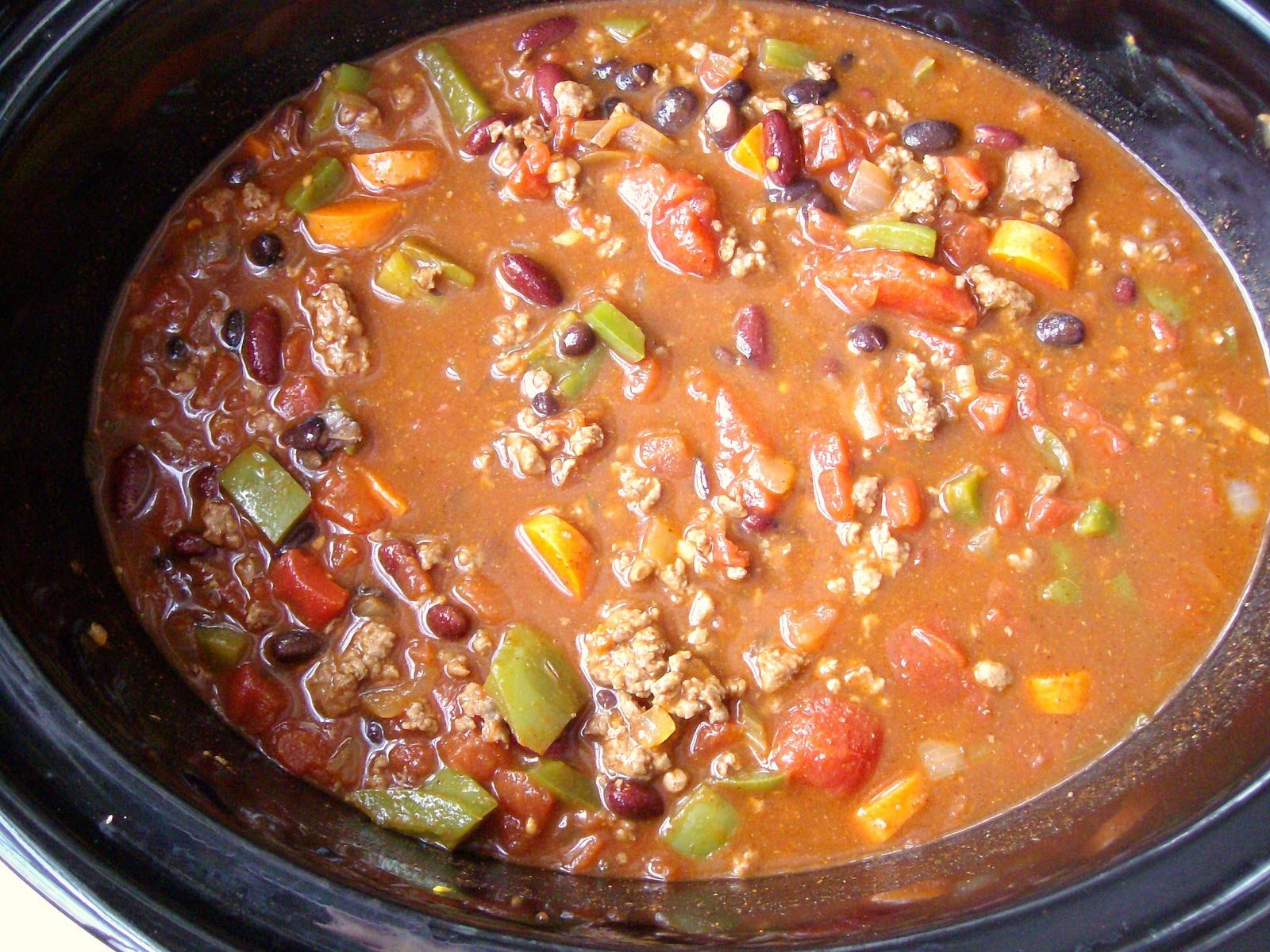 Very Veggie Beef and Bean Chili