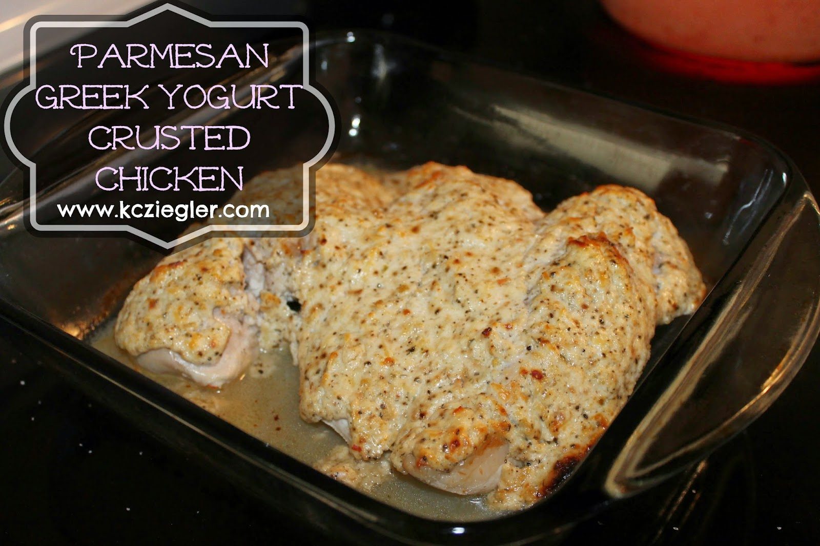 Parmesan Greek Yogurt Crusted Chicken