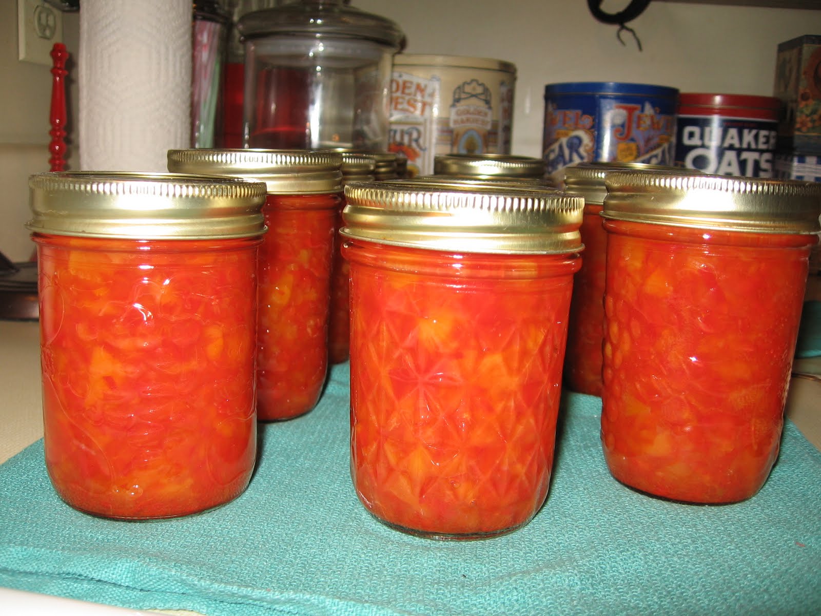 Peach Red Pepper Relish