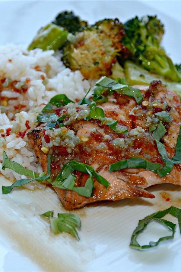 Fast Salmon with a Ginger Glaze