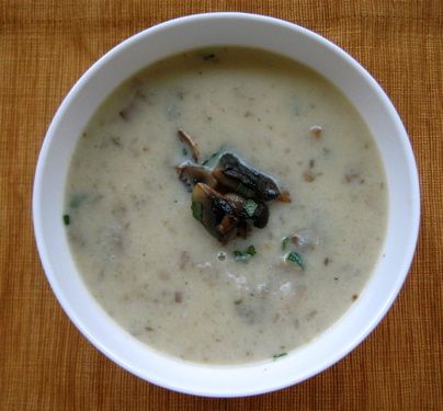 Roasted Sunchoke and Mushroom Bisque