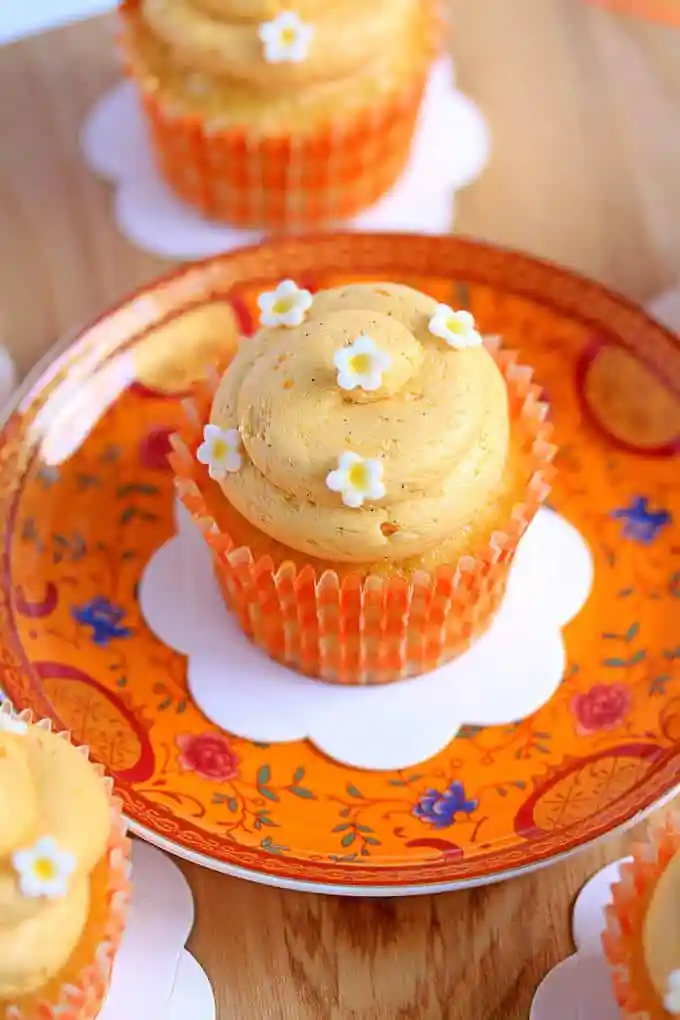 Dreamy Creamy Orange Cupcakes