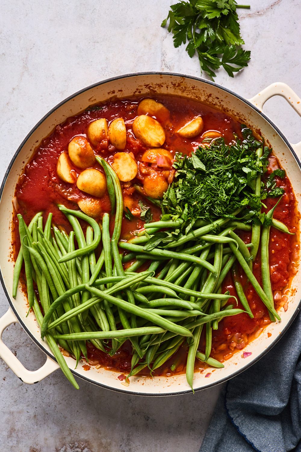 Greek Green Beans (fasolakia yiahni)