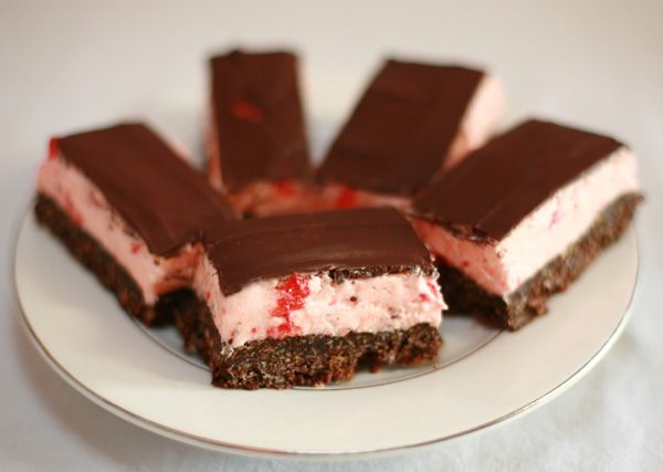 Maraschino Cherry Nanaimo Bars
