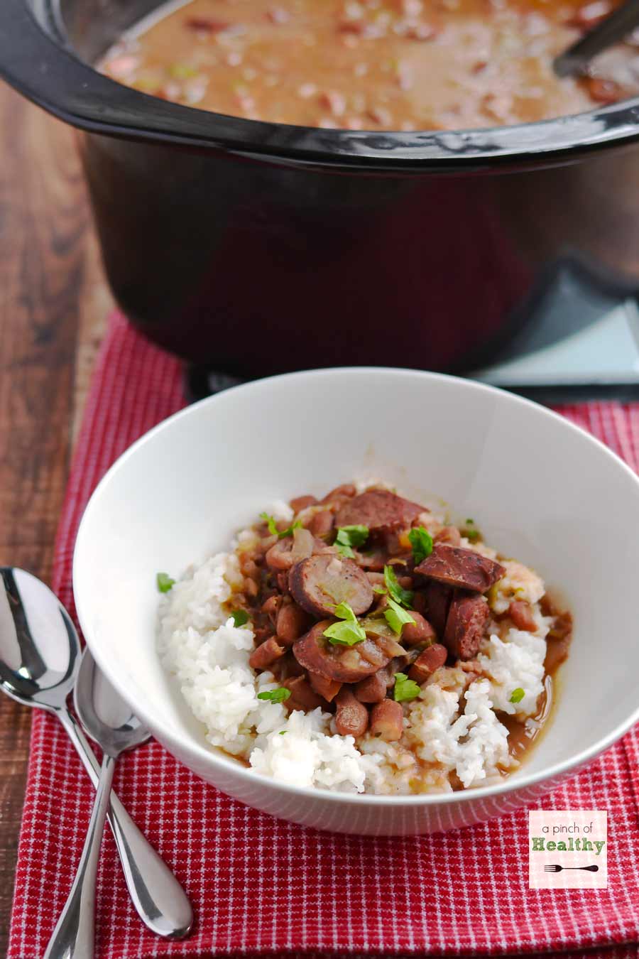 Red Beans and Rice in the Slow Cooker