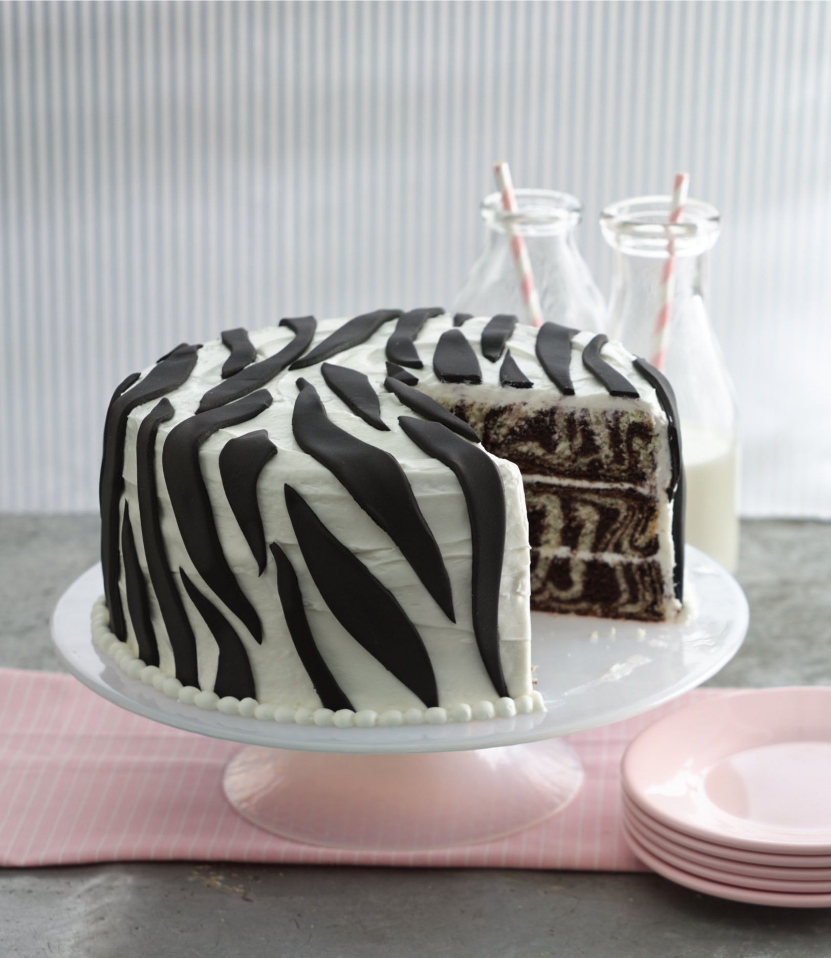 Zebra Layer Cake