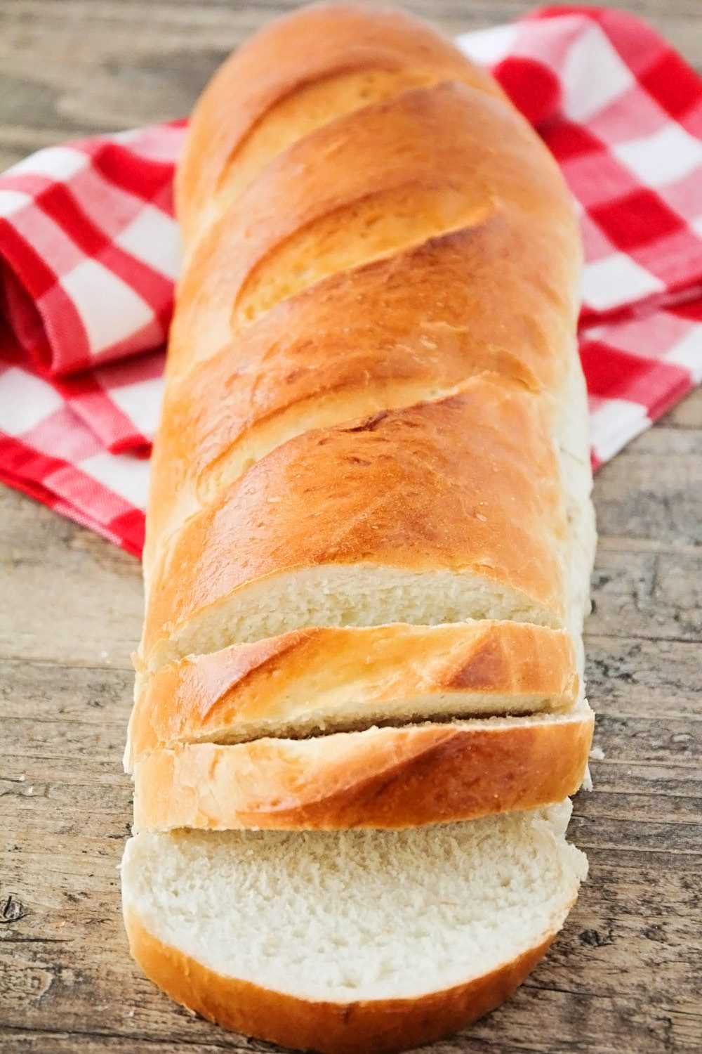 Freshly baked soft French bread