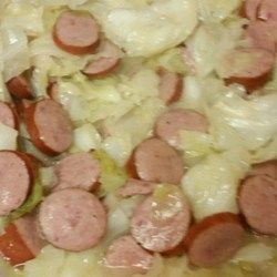 Polish Link Sausage and Cabbage dish
