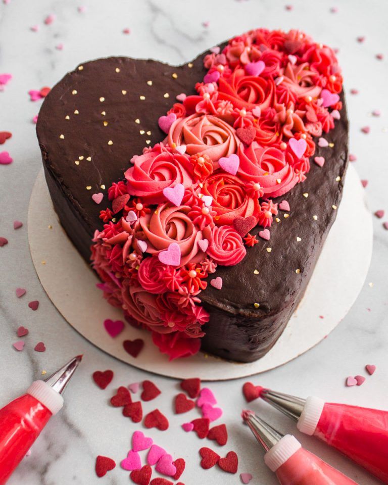Valentine's Day Chocolate Cake