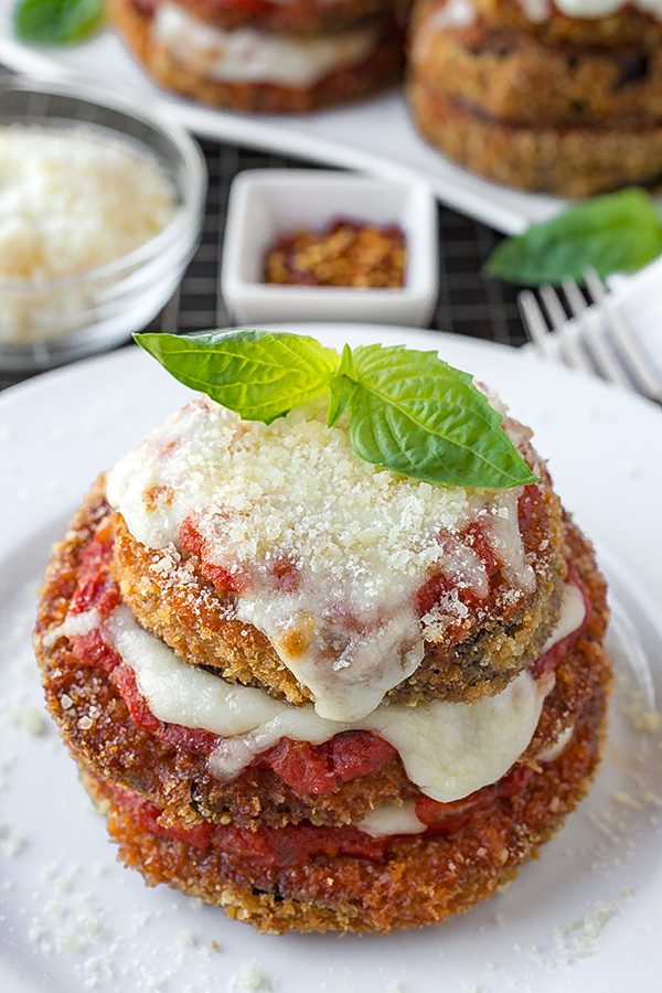 Eggplant Parmesan Stacks