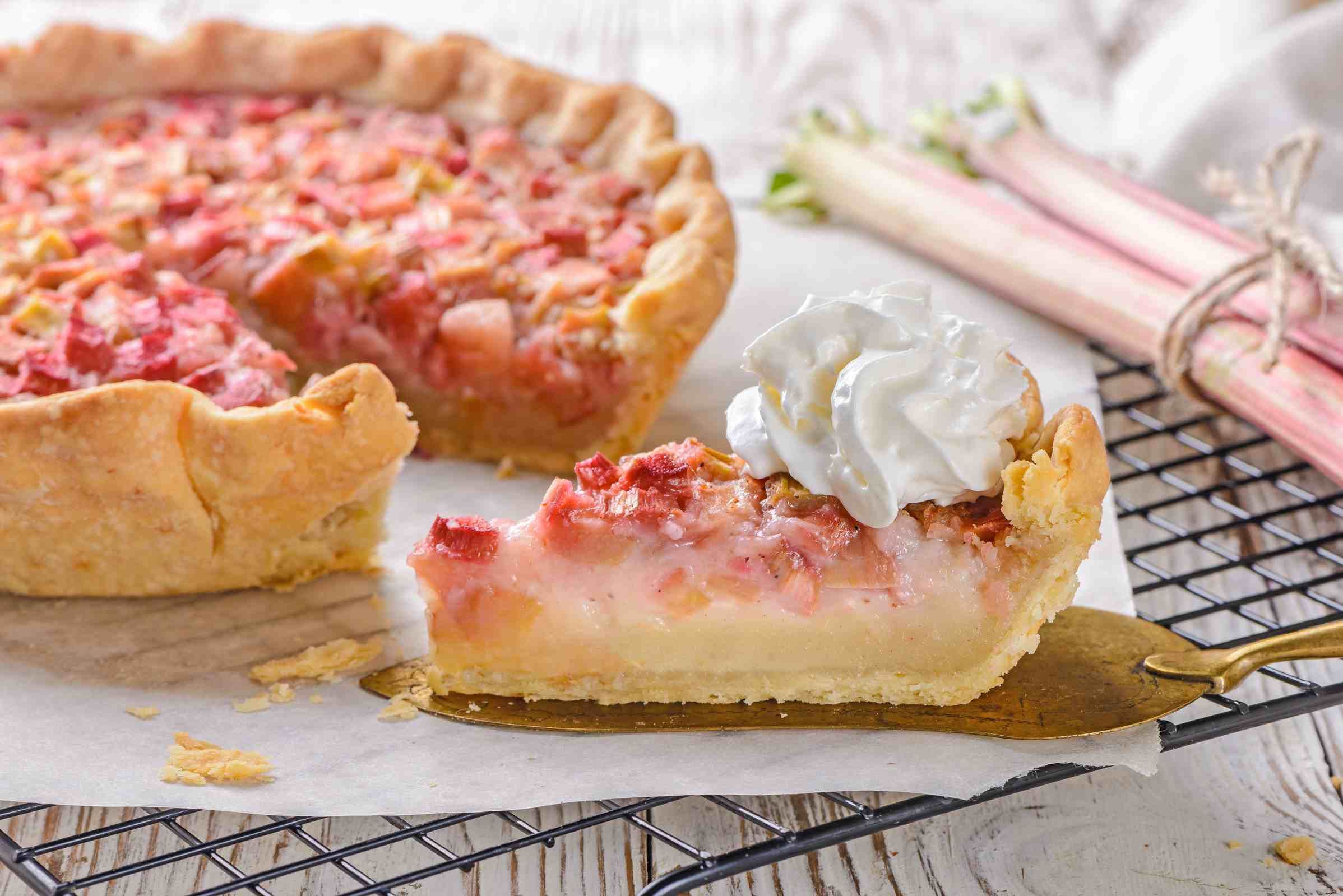 Classic Rhubarb Custard Pie