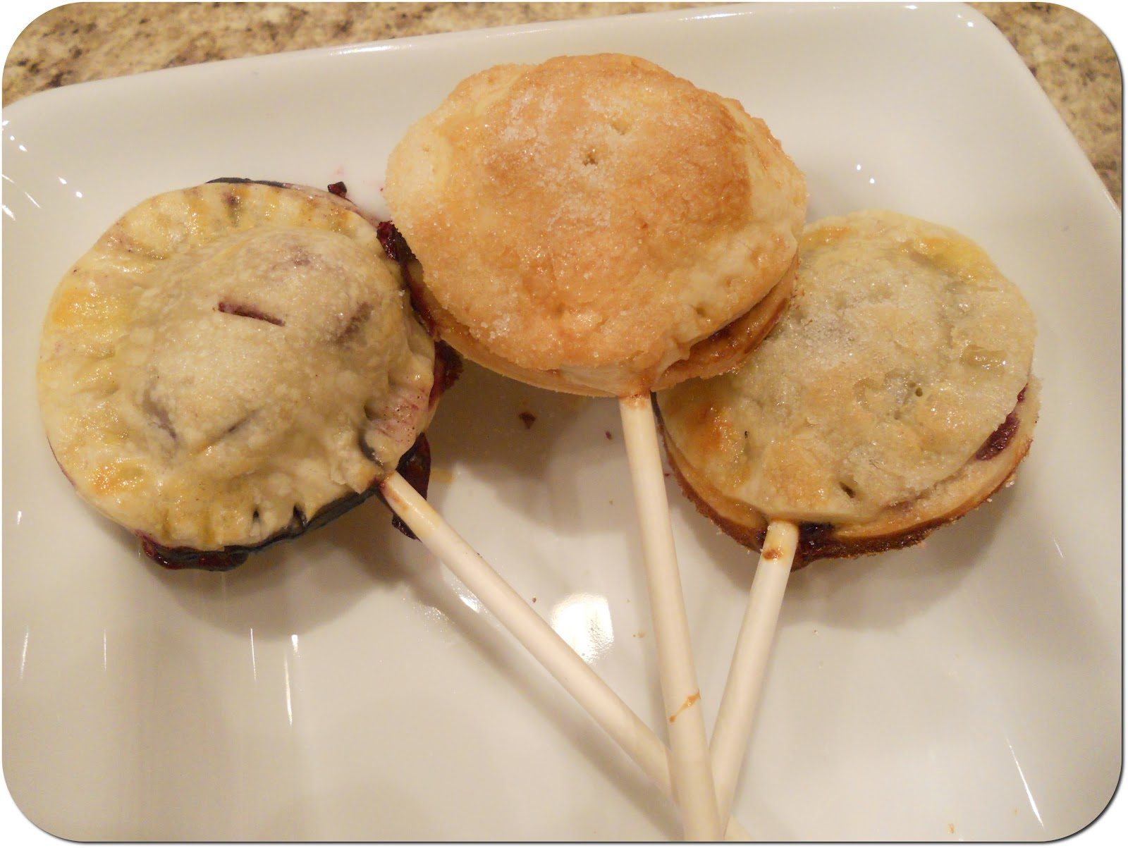 Blueberry Pie Pops