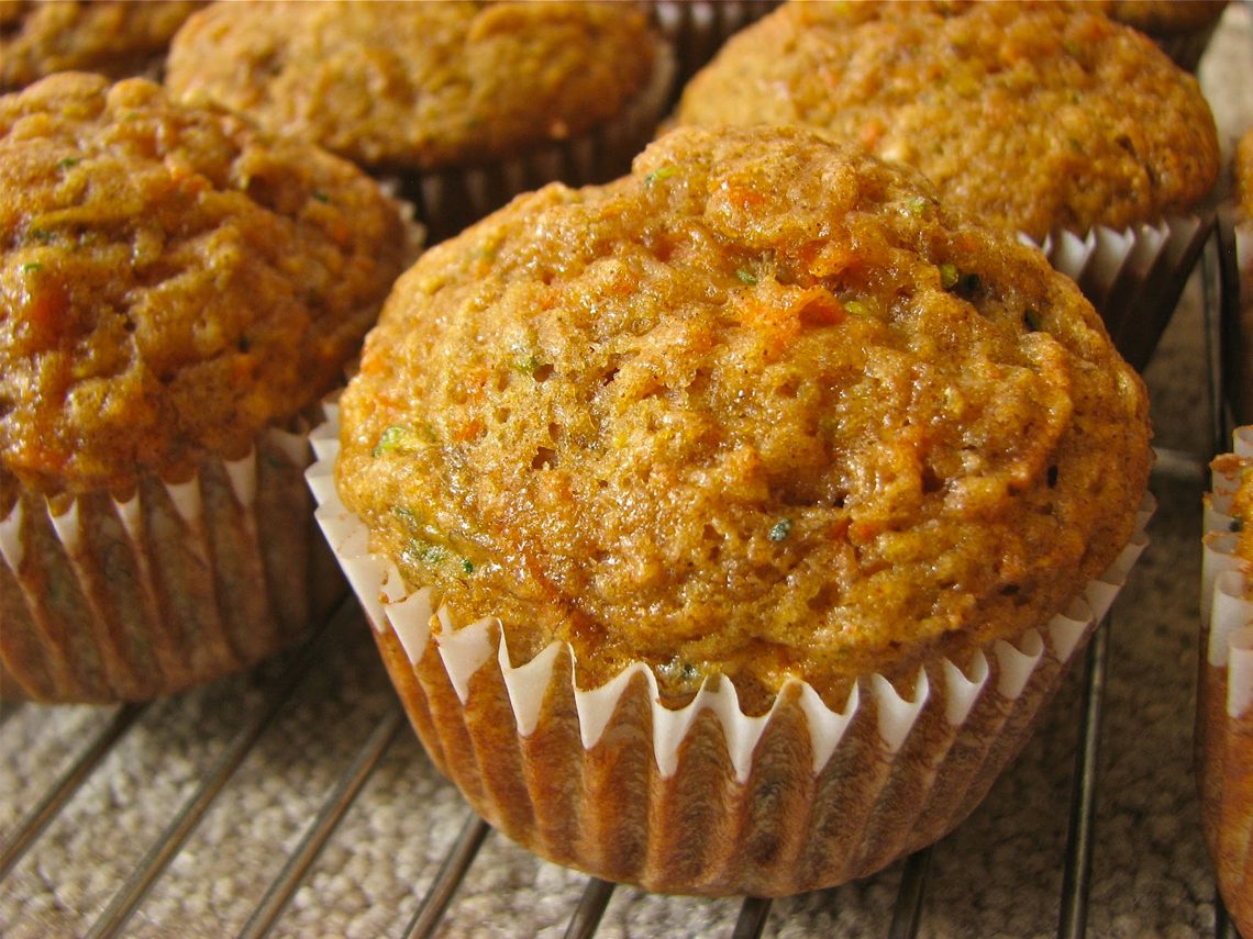 Apple Carrot Zucchini Muffins