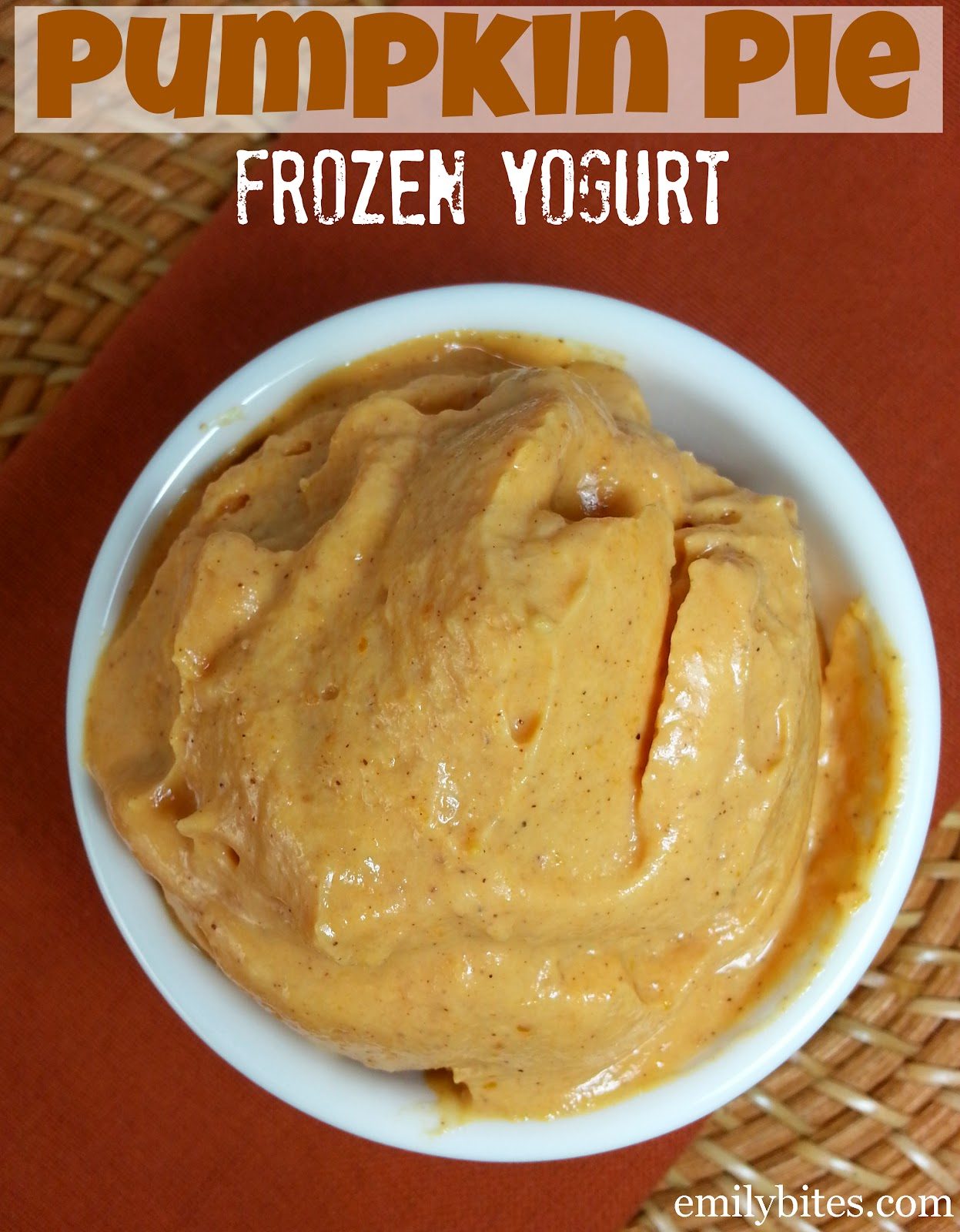 Pumpkin Pie Frozen Yogurt