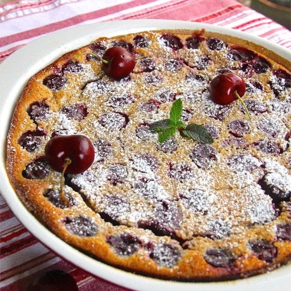 Brandied Cherry Clafouti