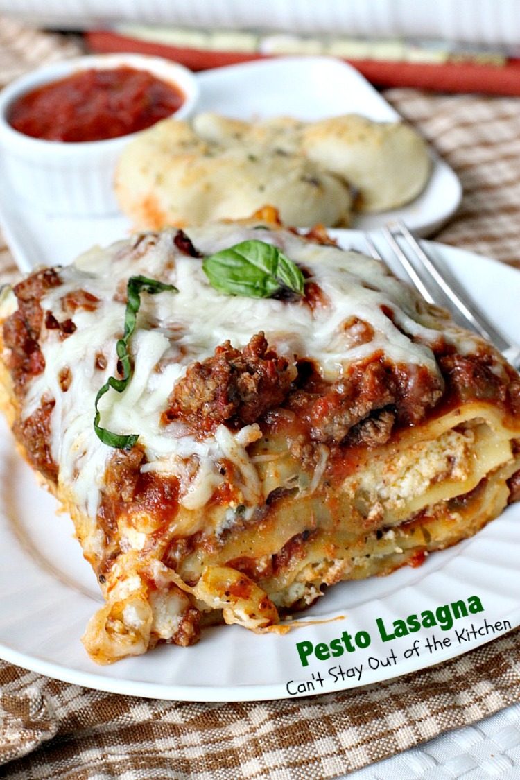 Delicious Pesto Lasagna