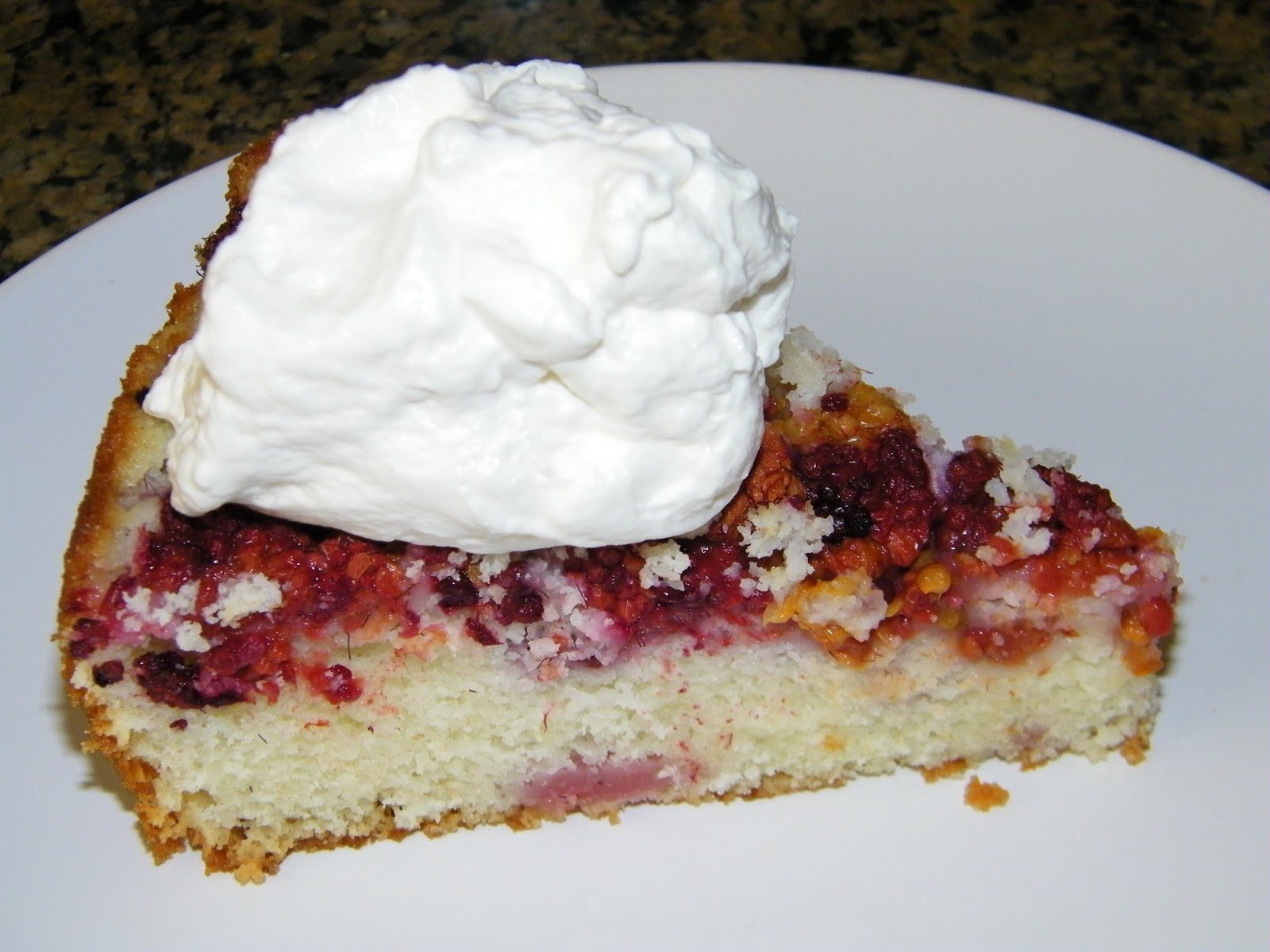 Homemade Salmonberry Cake