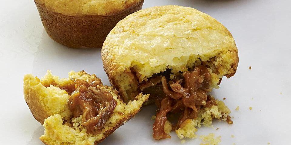 BBQ Pork-Stuffed Corn Muffins