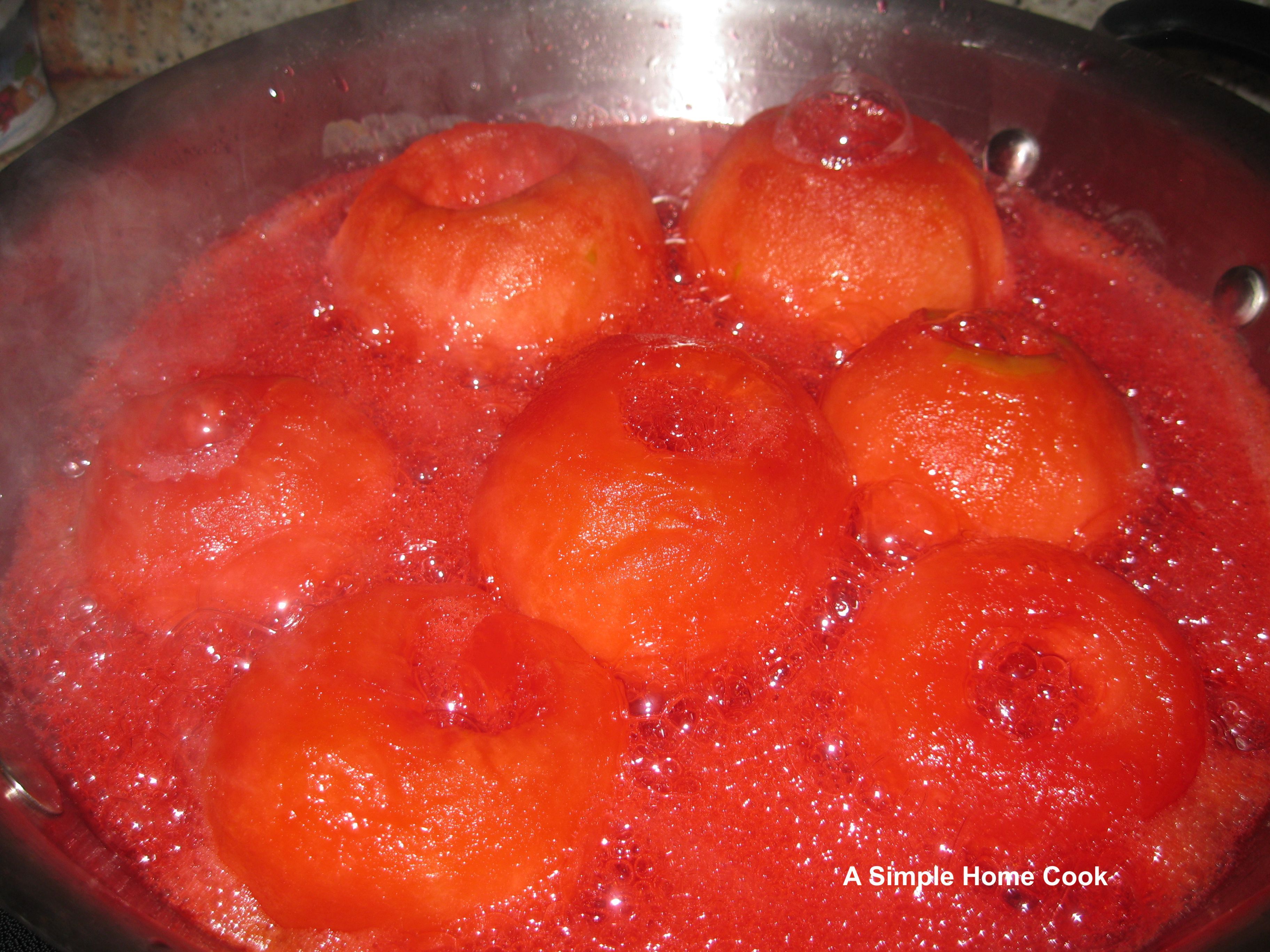 A plate of Red-Hot Baked Apples