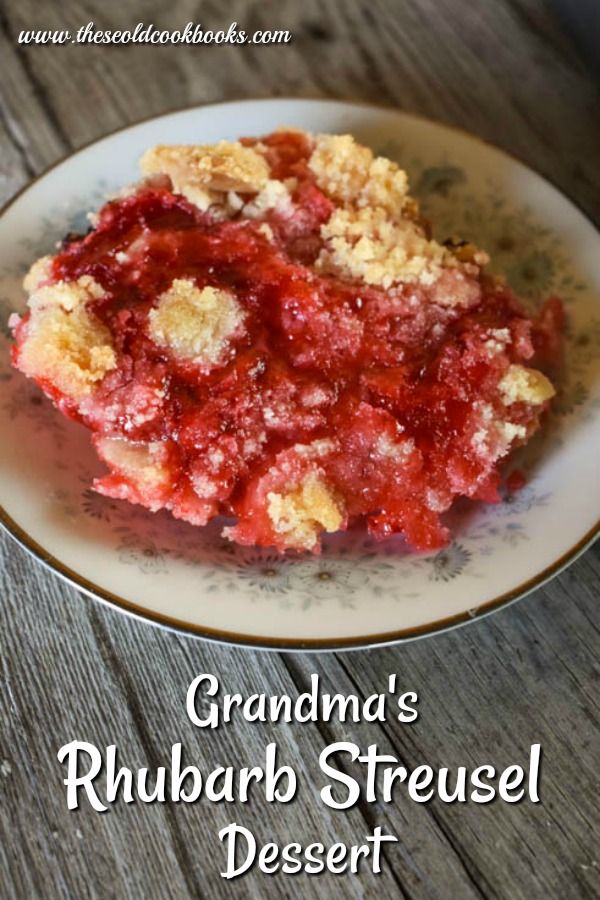 Delicious Grannys Rhubarb Cake