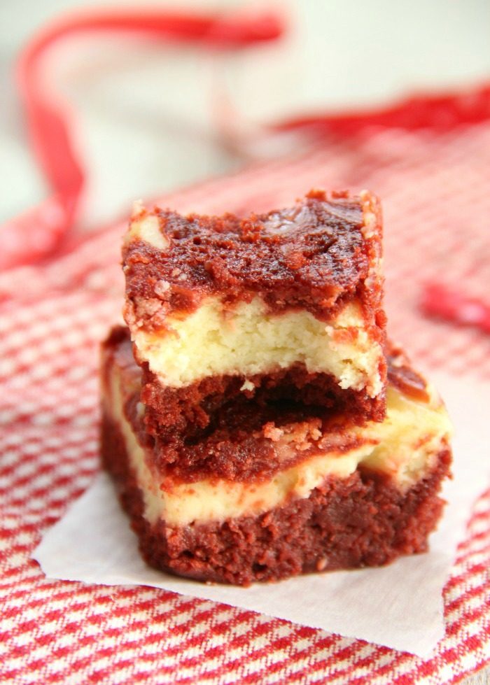 Red Velvet Cheesecake Swirl Brownies
