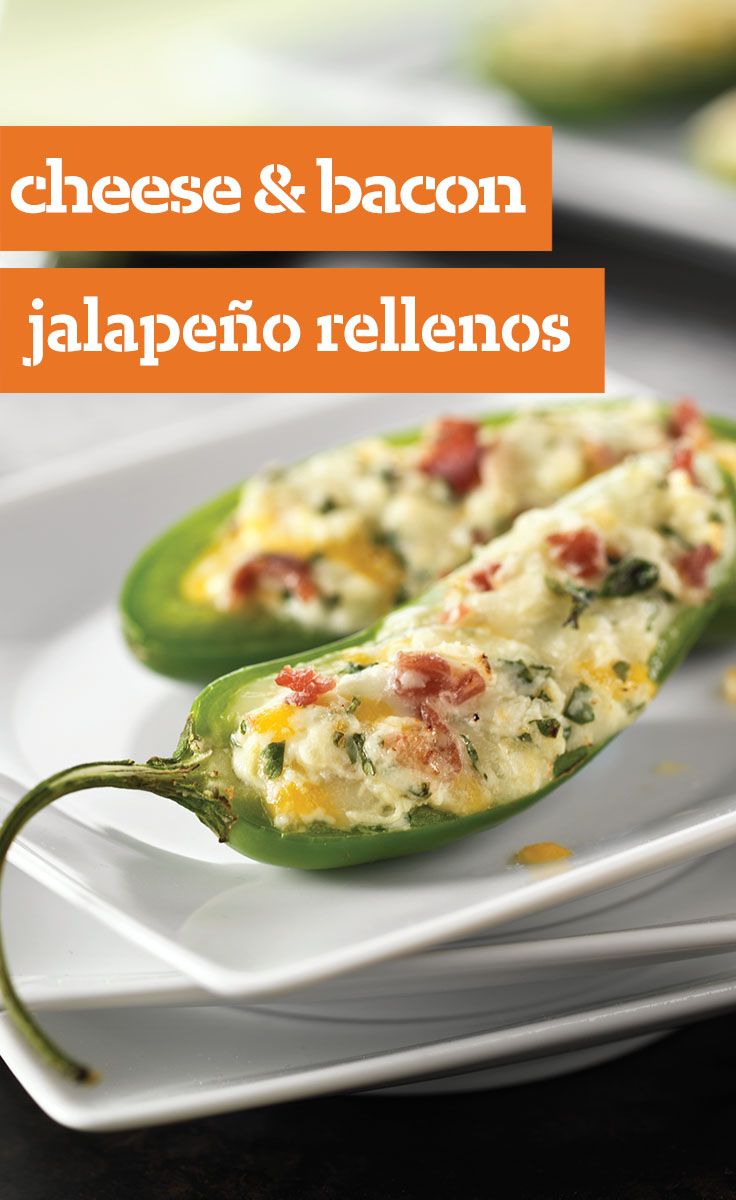 Cheese and Bacon Jalapeño Rellenos