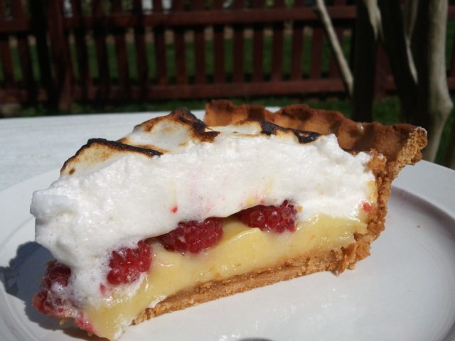 Raspberry-Lemon Meringue Pie