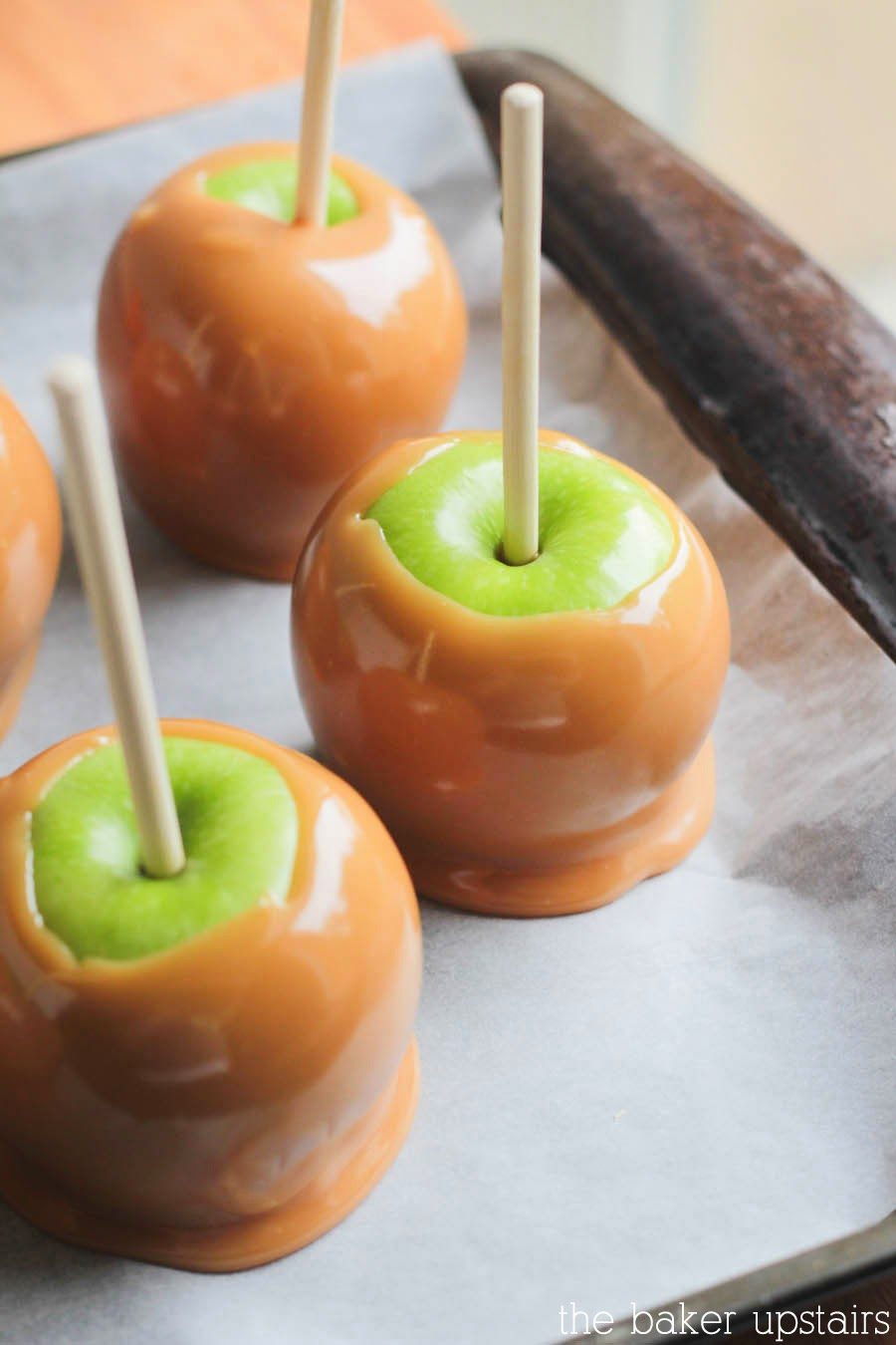 Delicious caramel apples